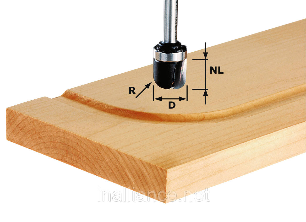 Фреза пазова U-подібна HW S8 R6.4 KL хвостовик 8 мм Festool 490982
