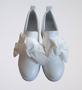 Снікерси жіночі з декором на платформі Veagia білі