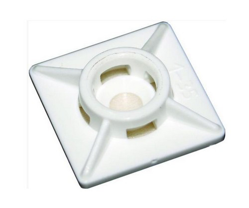 Майданчики для кріплення стяжок 28 * 28 з отвором (100шт)