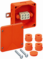 Вогнестійка розподільна коробка Spelsberg WKE 2 - 3x102, Р30/Р60/Р90; входи: 1хМ20, 5хМ25; sp86051201