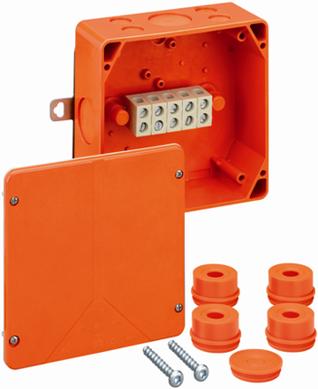 Вогнестійка розподільна коробка Spelsberg WKE 4 - 8x62, Р30/Р60/Р90; входи: 4хМ40, 8хМ20; sp86051401