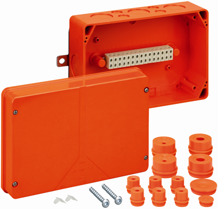 Вогнестійка розподільна коробка Spelsberg WKE 5 - 15x62, Р30/Р60/Р90; входи: 8хМ40, 8хМ20; sp86050501