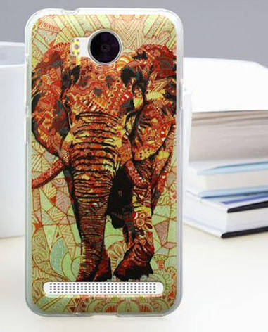 Бампер силіконовий для Huawei Y3ii з картинкою слон, фото 1