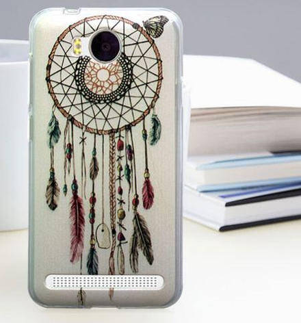 Бампер силіконовий для Huawei Y3ii з картинкою ловець з нов з метеликом, фото 1