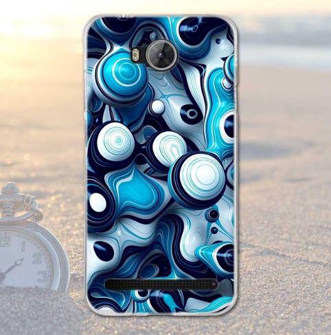 Панель силіконова накладка для Huawei Y3ii з друкованим малюнком кола