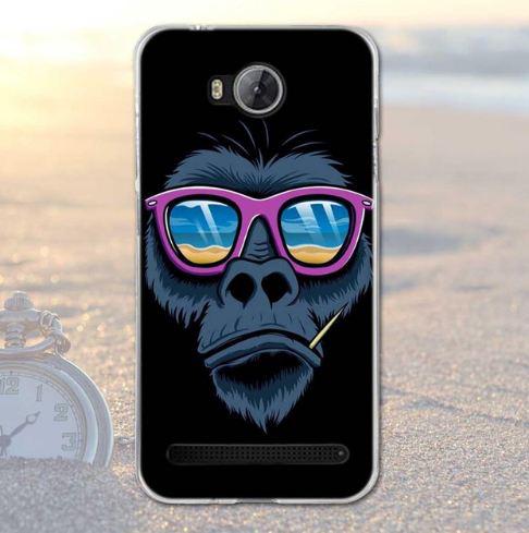 Бампер для Huawei Y3ii з малюнком мавпа в окулярах