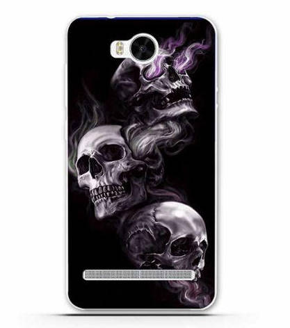 Бампер для Huawei Y3ii з малюнком три черепа, фото 1
