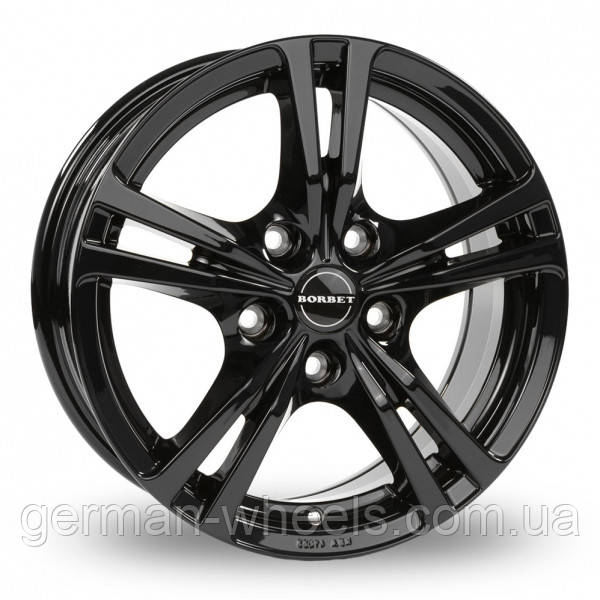 Диски Borbet XLB колір Black Glossy параметри 7J x 16" 5 x 120 ET 48