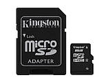 Карта пам'яті Kingston micrоSDHC 8Gb +SD (SDC4/8GB), фото 2