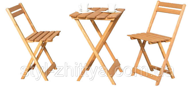 Столик + 2 крісла. Набір меблів на балкон чи терассу