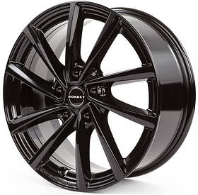 Диски Borbet V колір Black Glossy параметри 7J x 16" 5 x 112 ET 48