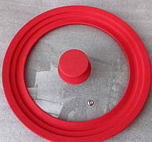 Кришка для сковороди із силіконовим обідком 1010А 16/18/20 см