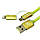 USB кабель Remax Aurora Combo Lightning/microUSB, 1m green, фото 2
