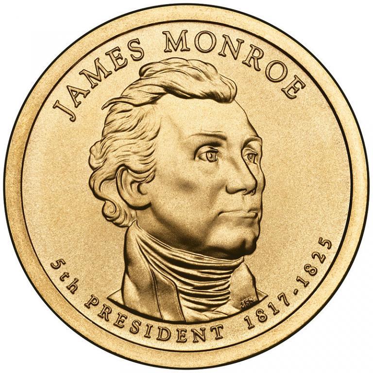 США 1$ 2008, 5 президент Джеймс Монро (1817-1825) No574, фото 1