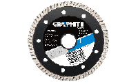 Диск алмазний Turbo ультратонкий, 125x22мм GRAPHITE 