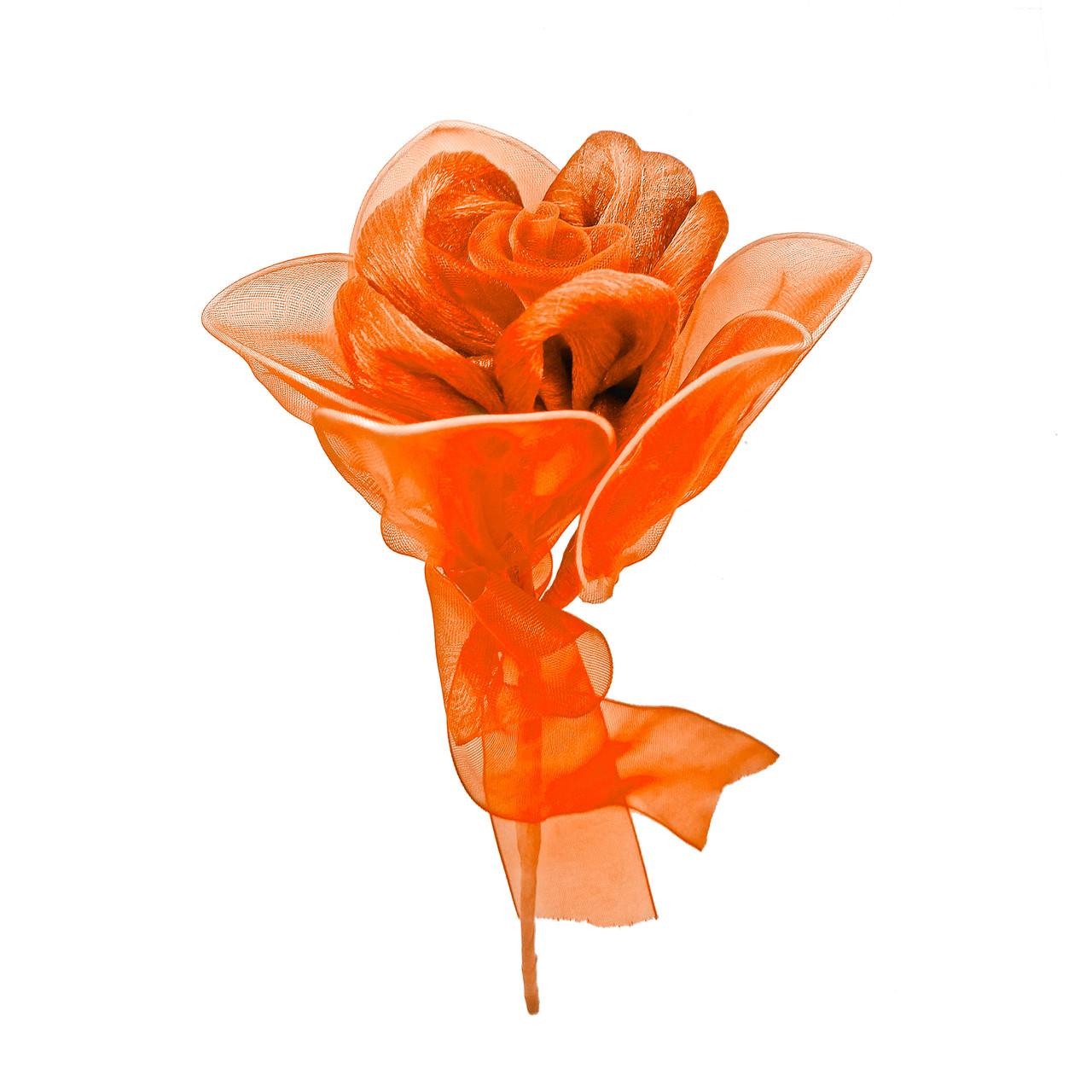 Одиночна троянда #4 помаранчева (16 см), фото 1