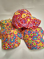 Дитяча літня кепка "Ромашки" для дівчинки. Розмір 50