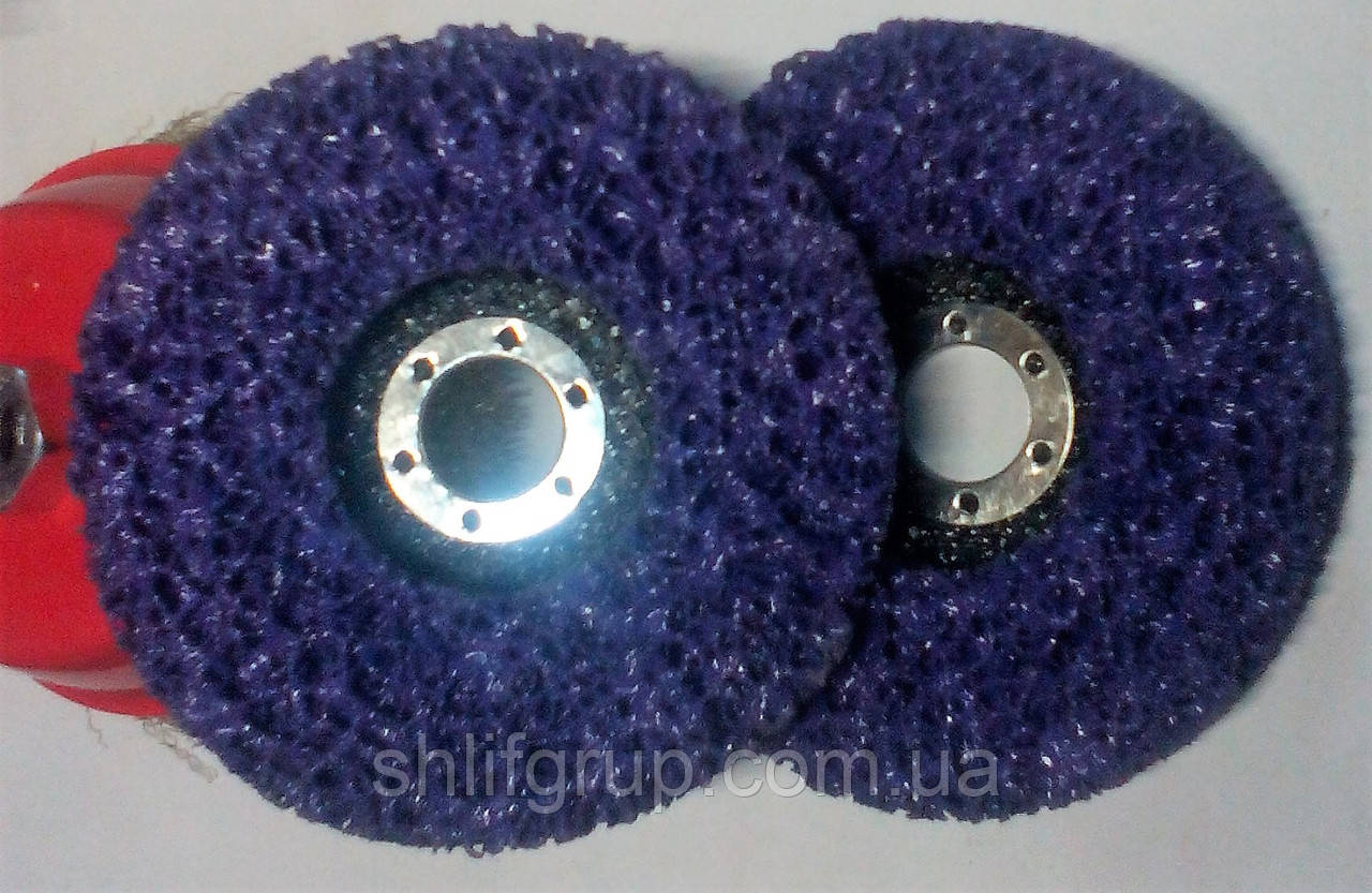 Водорості диски зачисні на болгарку d125 мм фіолетові STRIP and CLEAN, фото 1