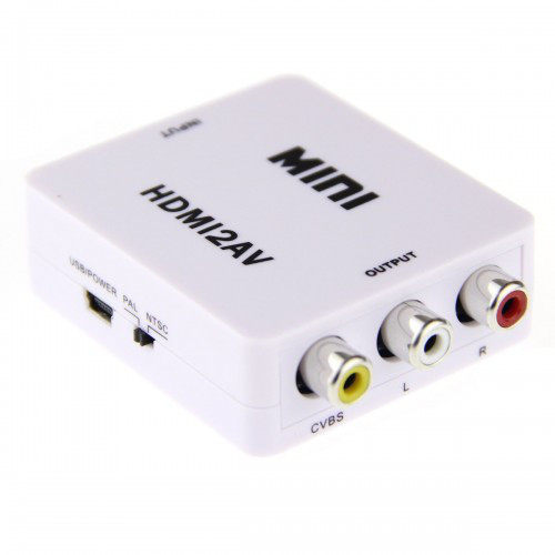 HDMI на RCA CVBS адаптер конвертер видео с аудио 1080P HDV-610 AV-001 - фото 2 - id-p688158504