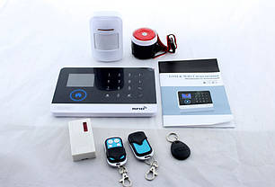 Сенсорна GSM сигналізація для будинку з датчиком руху і WIFI Alarm JYX-W-G600, фото 5