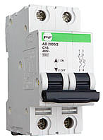 Модульний автоматичний вимикач Промфактор АВ2000 Standart 2Р, 1-63А, 6кА, С