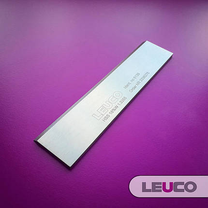 130х30х3 HSS 18% Стругальні (фугувальні) ножі Leuco для фуганків та рейсмусів, фото 1