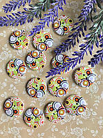 Ґудзик дерев'яна 2.5 см (1 шт)