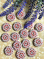 Ґудзик дерев'яна 2.5 см (1 шт)