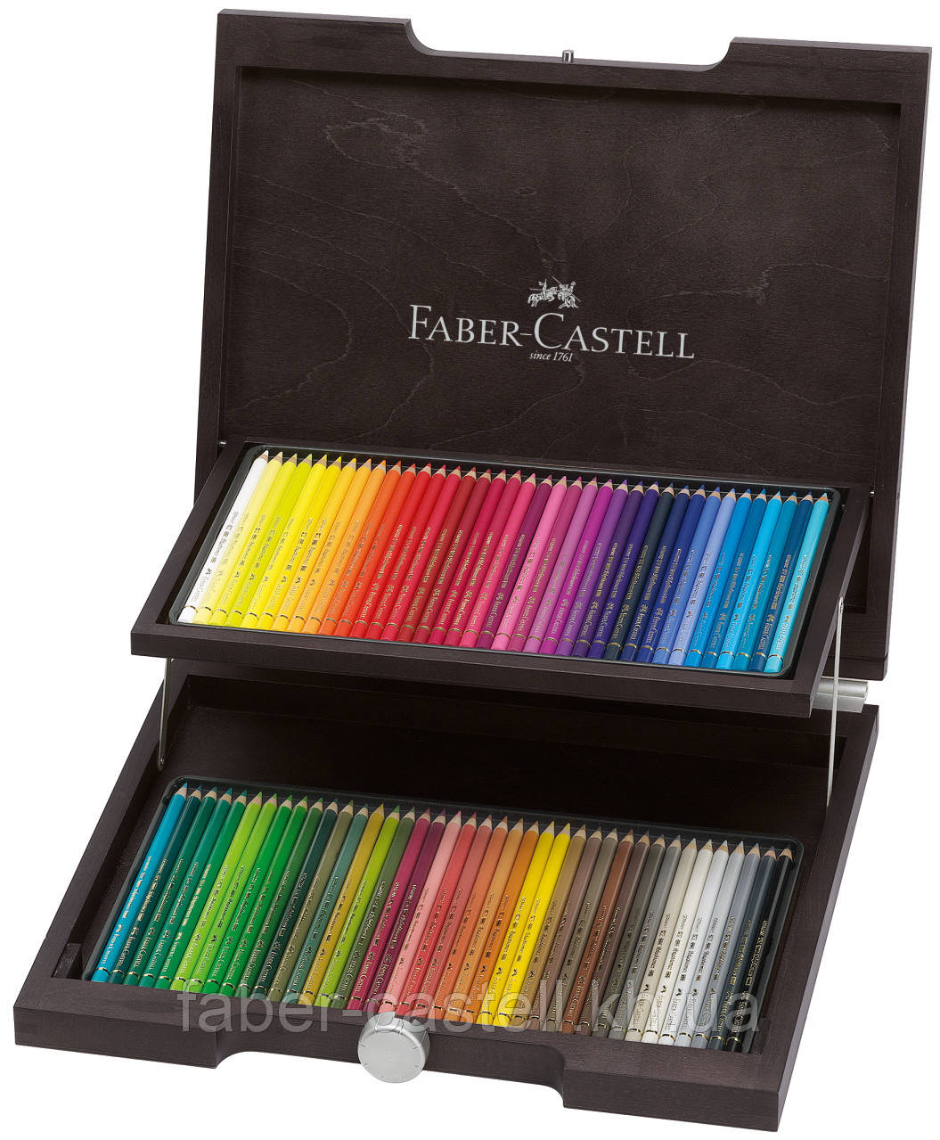 Олівці кольорові художні Faber-Castell POLYCHROMOS 72 кольора в дерев'яному пеналі , 110072