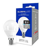 Світлодіодна лампа GLOBAL 1-GBL-144 G45 5W 4100К 220V E14-Код.58601