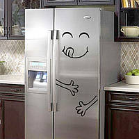 Наклейка на холодильник "Смайлик".