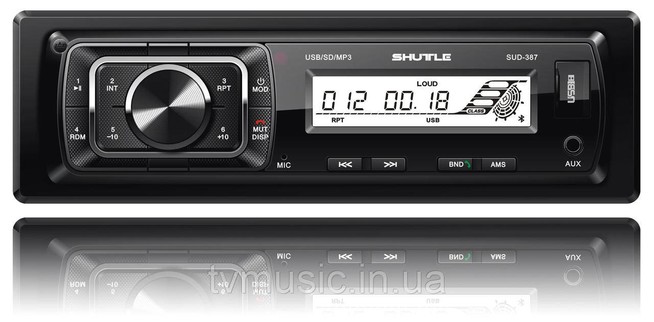 Автомагнітола Shuttle SUD-387 Black/White
