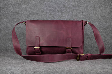 Чоловіча сумка Джоерман з натуральної шкіри колір Бордо