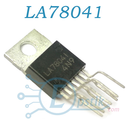 LA78041, мікросхема драйвер кадрової розгортки ТВ, TO220-7