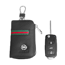 Ключница Carss с логотипом NISSAN 09012 многофункциональная черная, фото 5