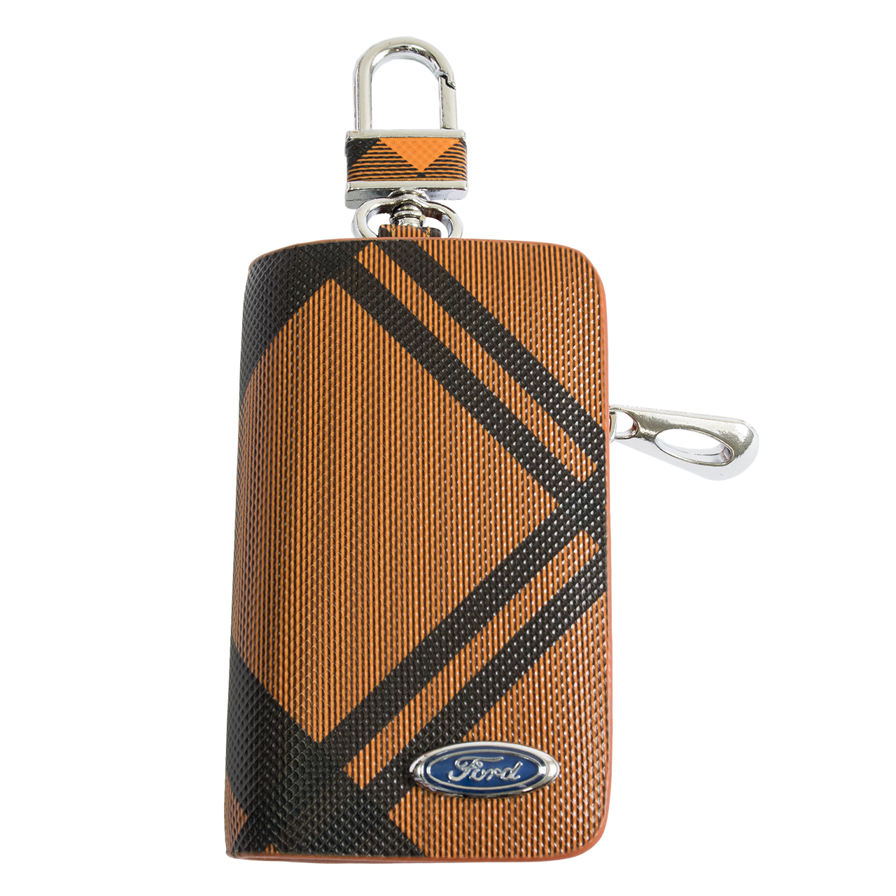 Ключниця Carss з логотипом FORD 03014 карбон коричневий