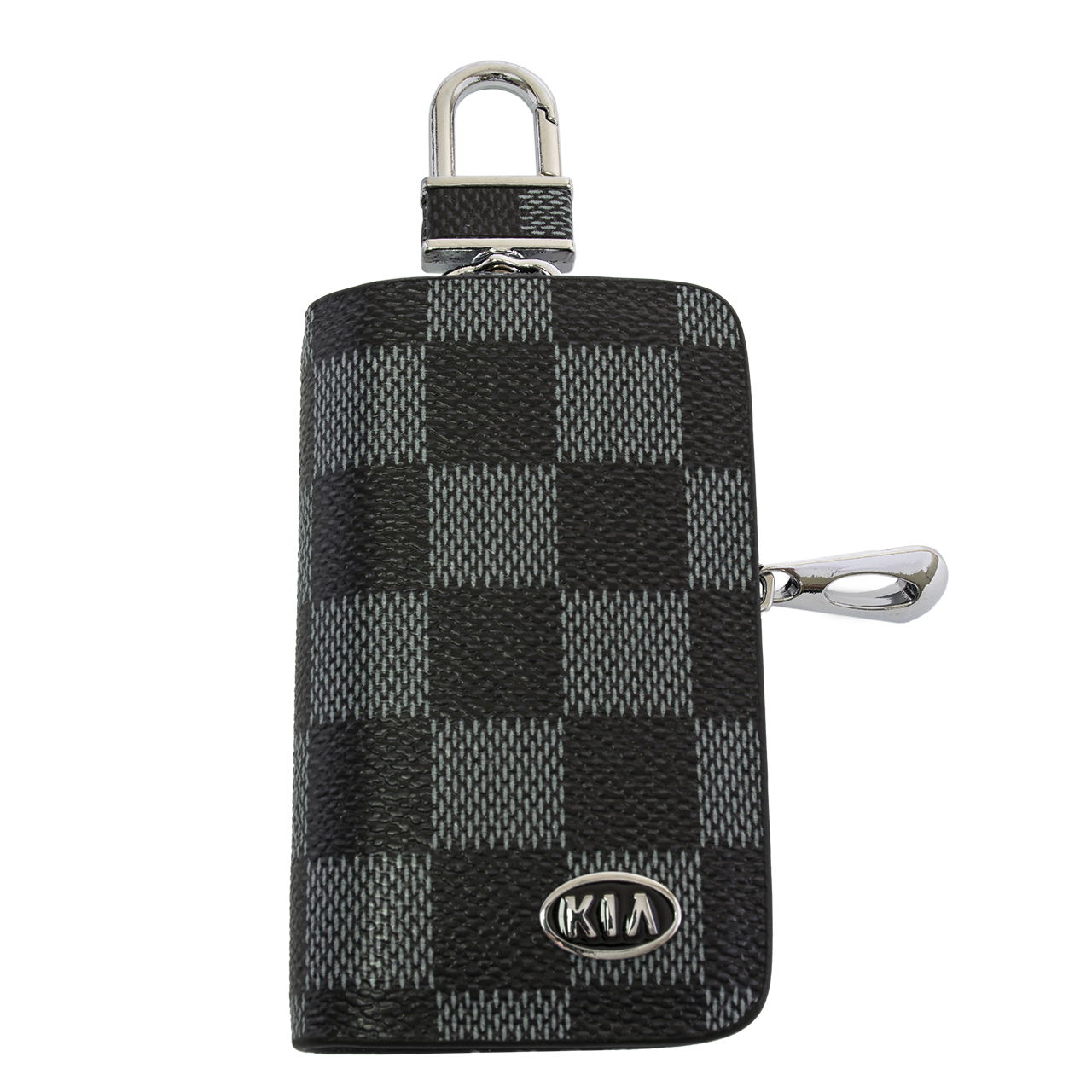 Ключниця Carss з логотипом KIA 05013 карбон сірий