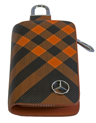 Ключниця Carss з логотипом MERCEDES 02014 карбон коричневий, фото 1