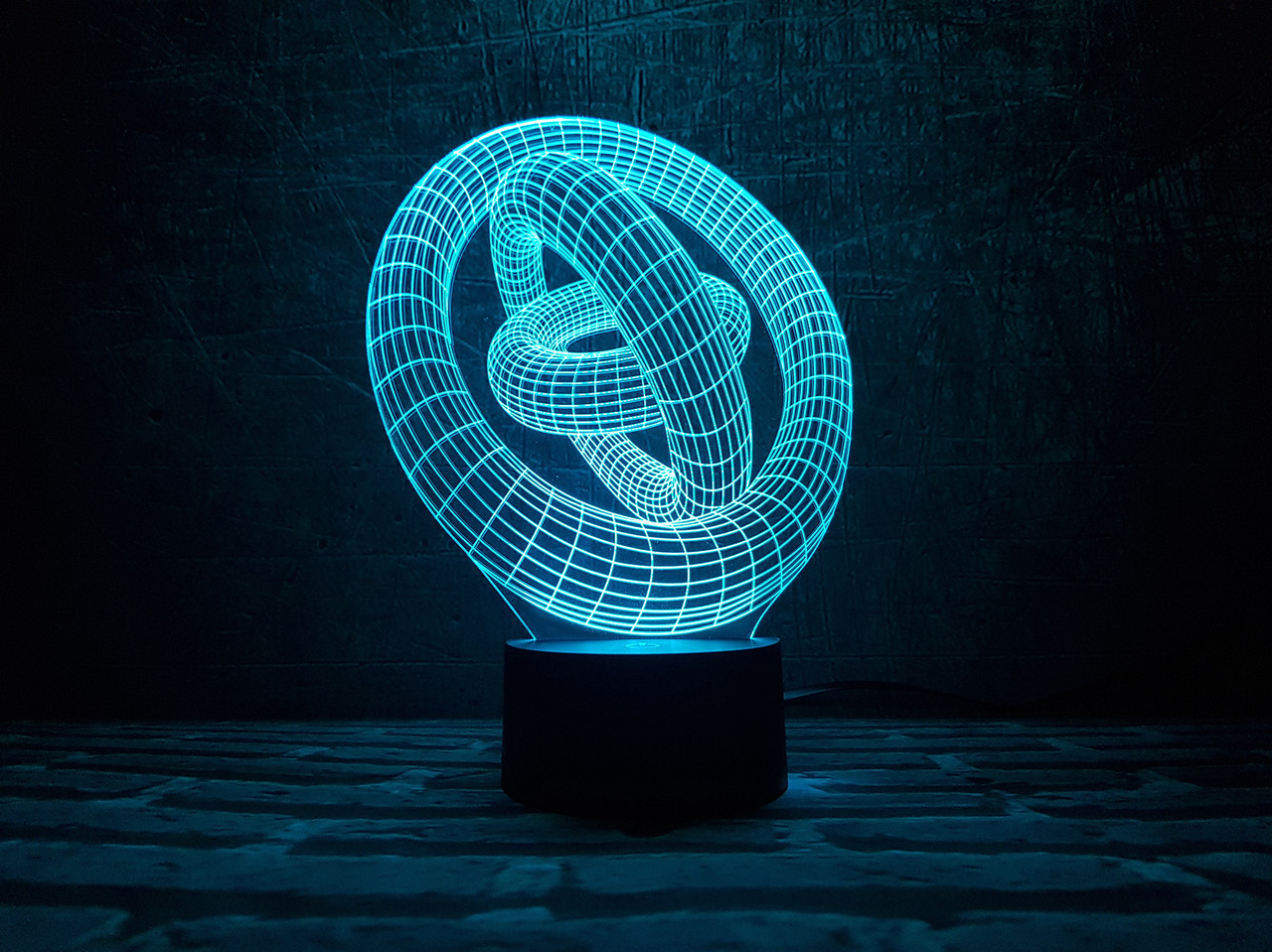 Дитячий нічник — світильник "Кільця" 3DTOYSLAMP, фото 1