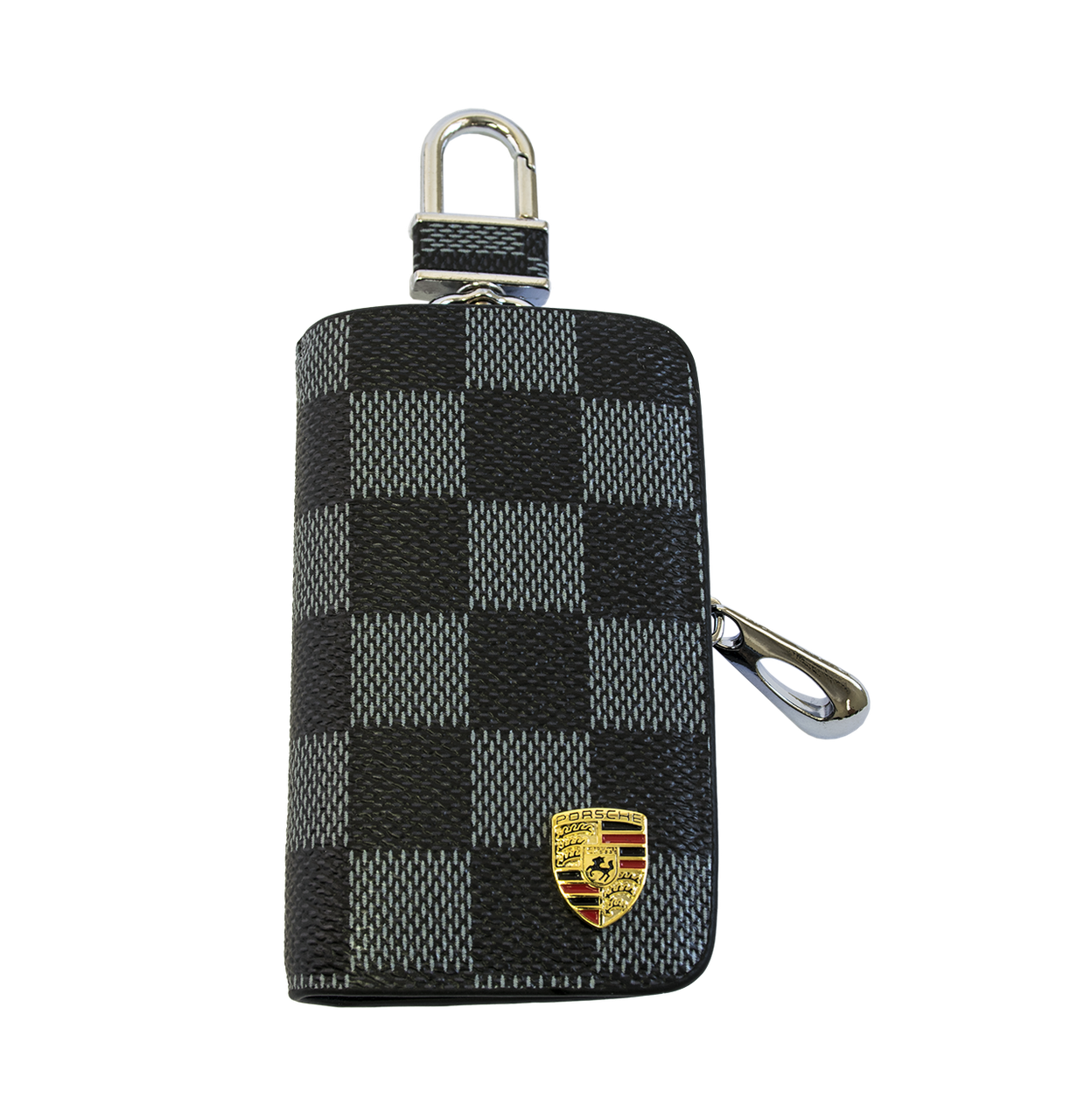 Ключниця Carss з логотипом PORSCHE 06013 карбон сірий