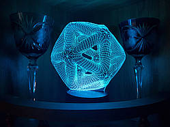 Дитячий нічник — світильник "Ікосаедр" 3DTOYSLAMP