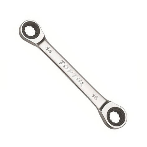 Ключ накидний із тріскачкою 14х15мм AEAR1415 TOPTUL AOAG1415, фото 1