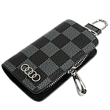 Ключниця Carss з логотипом AUDI 01013 карбон сірий, фото 2