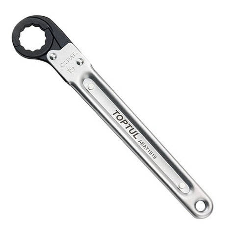 Розкривний ключ із тріскачкою 19 мм TOPTUL AEAT1919, фото 1