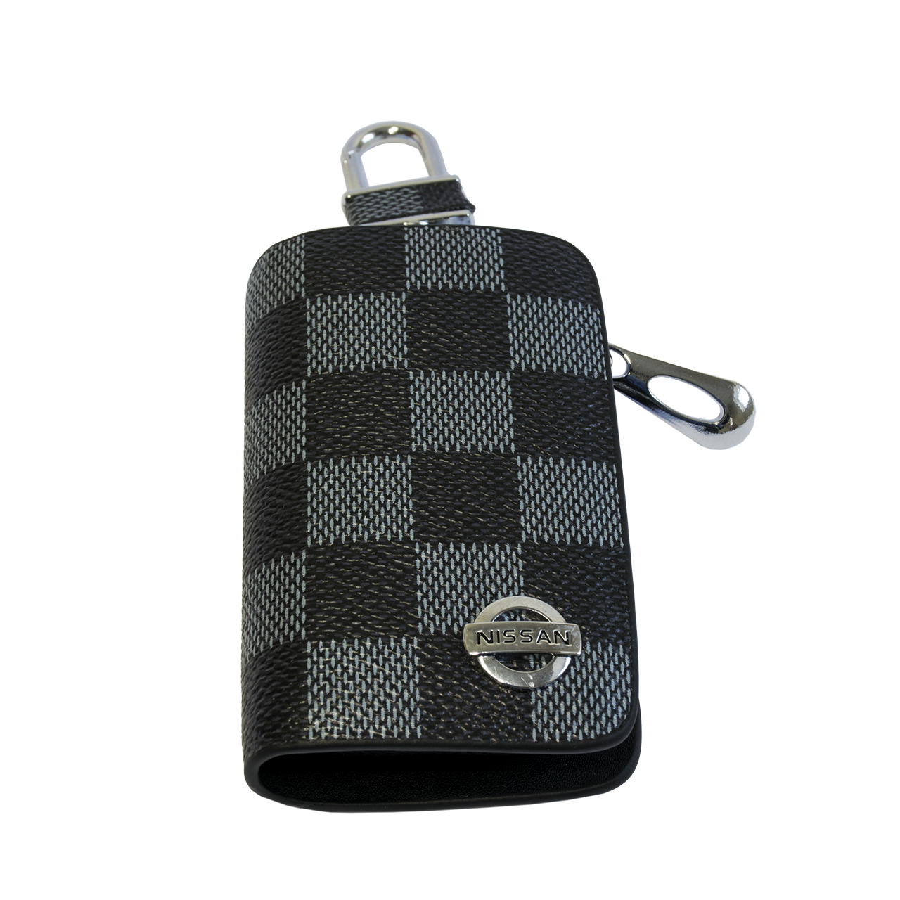Ключниця Carss з логотипом NISSAN 09013 карбон сірий, фото 1