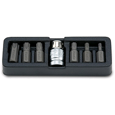 Haбіp біт 10мм TORX T25-T55 7oд. GAAT0705 TOPTUL, фото 2