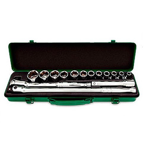 Набір інструменту в машину дюймового 1/2" 15ед. TOPTUL GCAD1512