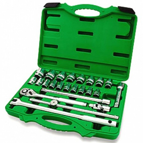 Набір торцевих головок з тріскачкою і воротками 1/2" 24ед. TOPTUL GCAI2411