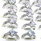 Каблучка під Біле Золото з Фианитом, Крапановая Закріпка. Розміри 17, 18, 19, фото 7