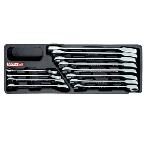 Набір ключів в ложементі комб. з тріскачкою реверсивних 8-19мм 12ед. (тип А) TOPTUL GAAT1205